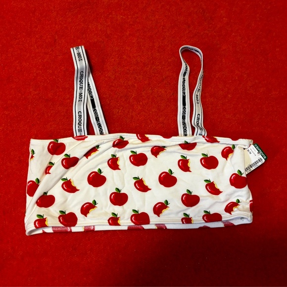 Pop Underwear apples bamboo bandeau bralette NWT - Picture 2 of 9